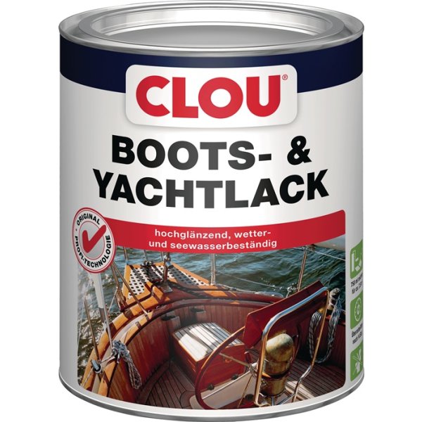 Boots-/Yachtlack farblos gl&auml;nzend 0,75l Dose CLOU