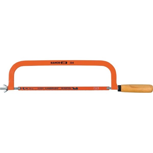 Bahco Metallsägebogen 304 Blattlänge 300 mm 24 Zähne / Zoll Holzheft