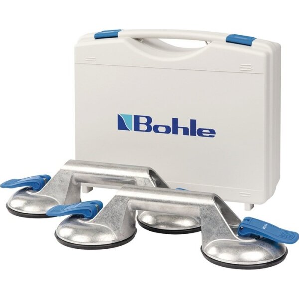 Veribor Saugheber-Set Tragfähigkeit 60 kg Kopf-Ø 120 mm 2 Köpfe Aluminium 2 Stück / Set