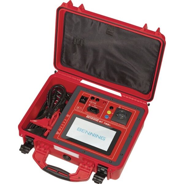 Benning Gerätetester ST 755+ Set mit Schutzleiter- / Isolationswiderstand L405xB330xH165mm 1 Set