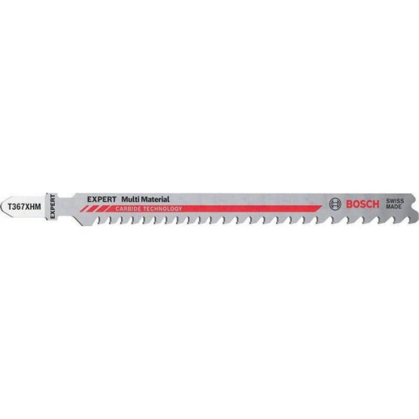 Bosch Stichsägeblatt Expert Multi Material T 367 XHM Gesamtlänge 132 mm 3 Stück / Karte