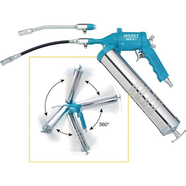 Hazet Druckluftfettpresse 9042N-1 230 l/min 400 ml 6,3 bar