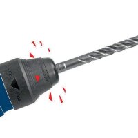 Bosch Hammerbohrersatz Expert plus 7X 5- teilig SDS Plus Kunststoffkassette mit Euroloch
