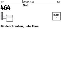 Rändelschraube DIN 464 hohe FormM6x 20 Stahl 25...