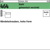 Rändelschraube DIN 464 hohe FormM3x 8 Stahl...