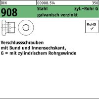 Verschlußschraube DIN 908 Bund/Innen-6kt G 2 A...