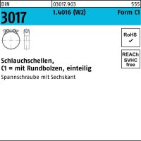 Schlauchschelle DIN 3017 W2 FormC1 85- 91/25 1.4016...