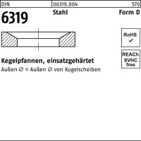 Kegelpfanne DIN 6319 FormD D 23,2x36x7,5 Stahl...