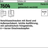 Verschlußschraube DIN 7604 Bund AM 26x 1,5 Stahl galv.verz. 25 Stück