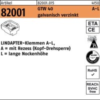 Lindapter Klemmen R 82001 GTW 40 LM 10 / 7,0 galvanisch...