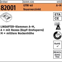 Lindapter Klemmen R 82001 GTW 40 MM 12 / 6,0...