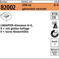 Lindapter Klemmen R 82002 GTW 40 KM 24 / 9,0 galvanisch...