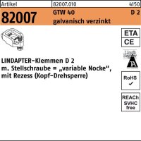 Lindapter Klemmen R 82007 GTW 40 D2 M 10 / 10 - 20...