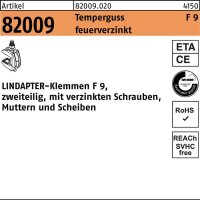 Lindapter Klemme R 82009 GTW 40 F 9 M 24 / 45 - 95...
