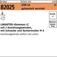 Lindapter Klemme R 82024 GTW 40 LC M 6 galvanisch...