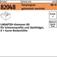Lindapter Klemme R 82048 GTW 40 BR 20 / 7,0 Temperguss...