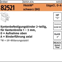 Befestigungsbinder R 82521 Edgeclip 4,6x200/45 PA66W sw 500St. HELLERMANNTYTON