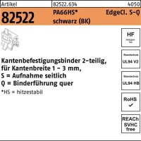 Befestigungsbinder R 82522 Edgeclip 3,6x150/33 PA66HS sw...