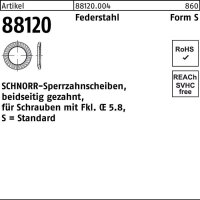 Schnorr Sperrzahnscheibe R 88120 beidseitig gezahnt S 2...