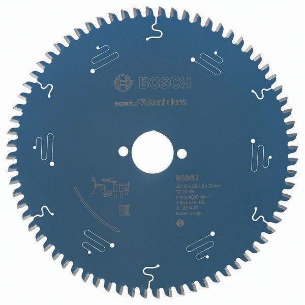 Bosch Kreissägeblatt Außen-Ø 210 mm Zähnezahl 72 HLTCG Bohrung 30 mm Schnittbreite 2,8 mm HM
