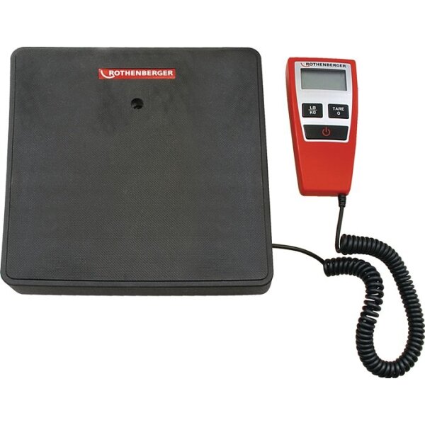 Rothenberger Kältemittelwaage ROSCALE 120 Wägebereich 0-120 kg Plattform-B230xT230mm