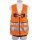 Mas Warnweste MAS40 Quick EN361 EN20471 2-Punkt, Weste orange für Kleidergröße 44-54