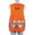 Mas Warnweste MAS40 Quick EN361 EN20471 2-Punkt, Weste orange für Kleidergröße 44-54