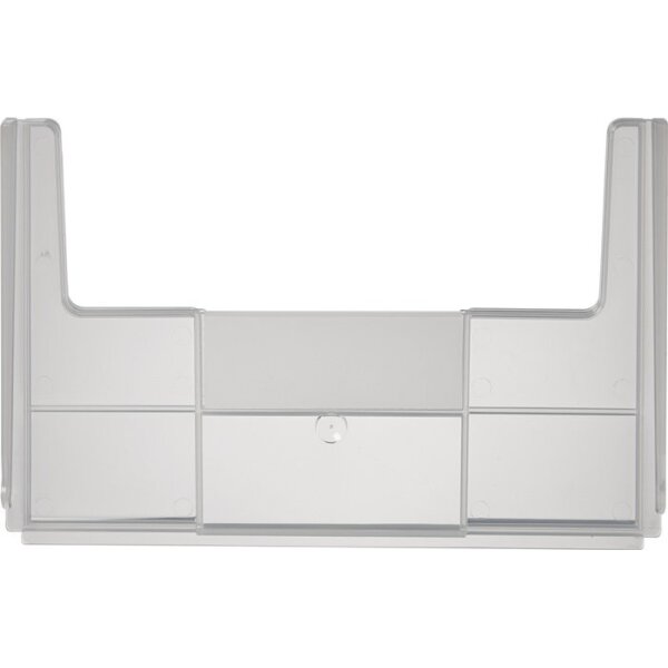 La-ka-pe Trennwand für Regalkasten B. 230 mm PP transparent, offen 1 BT = 25 ST.