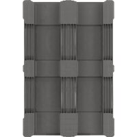 Craemer Kunststoffpalette L1200xB800xH160mm 3 Kufen geschlossen HDPE