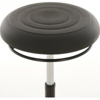 Lotz Drehhocker Kunststoff-Tellerfuß PU-Schaum schwarz Sitzhöhenverstellung 510-700 mm