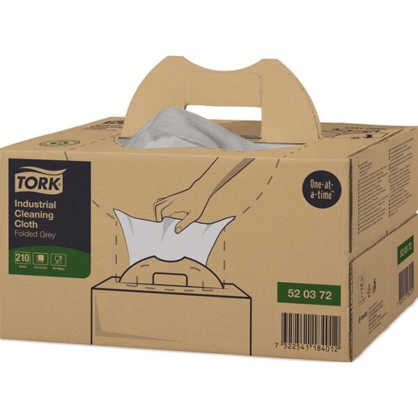 Tork Putztuch TORK 520372 L.ca.415 mmxB.ca.335 mm weiß 1-lagig, ungeprägt 210 Tücher/KT