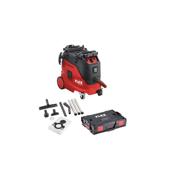 Flex VCE33MAC-Kit + Vlies-Filtersäcke + L-Boxx + Reinigungsset