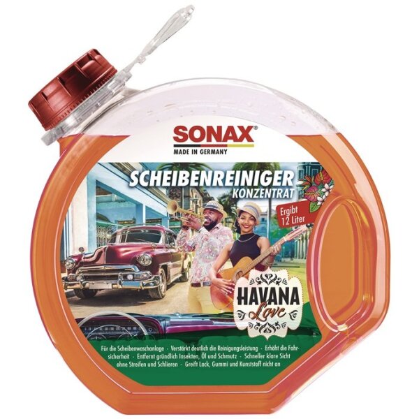 Sonax ScheibenReiniger Havana Love Konzentrat 3 l Rundflasche