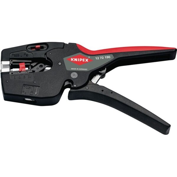 Knipex Abisolier- und Crimpzange Länge 190 mm 0,03 - 10 mm² (AWG 32 - 8)