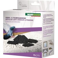 Windhager Vogel- und Taubenabwehr Schutz bis 75 cm, 30 Spikes Kunststoff