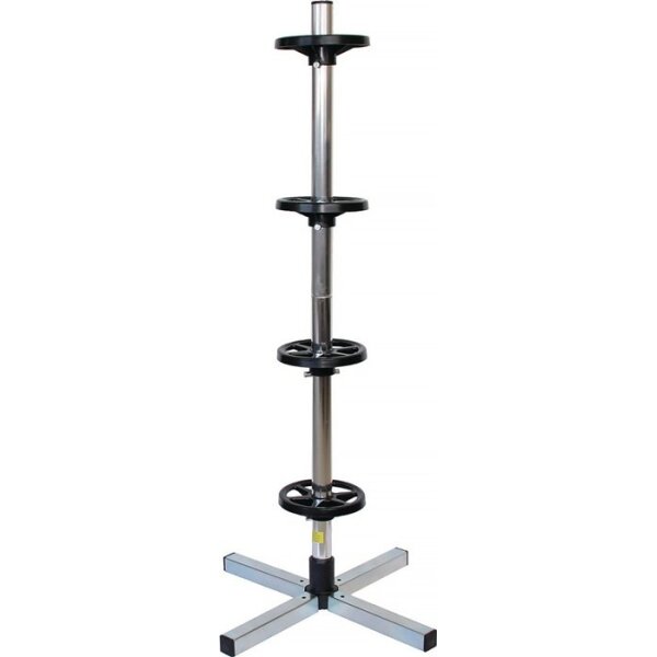 Hp autozubehör Felgenbaum für PKW-Felgen bis 225 mm Reifenbreite Höhe 1015 mm/Länge Fuß: 460 mm 2,24 kg