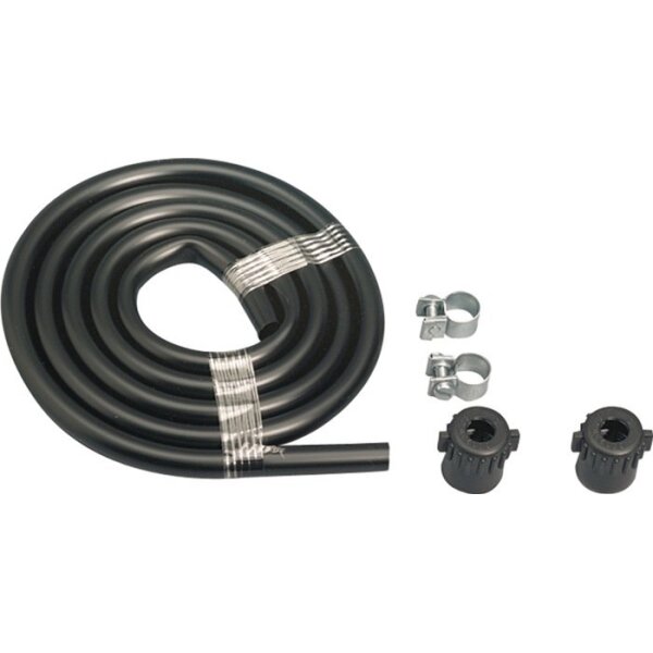 Gloria Ersatzschlauch inkl. 2 Schellen+2 Muttern Länge 1,25 m schwarz