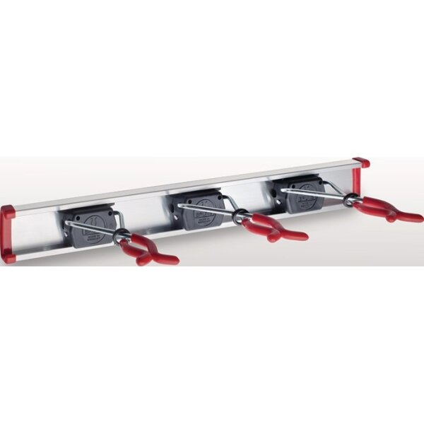 Bruns Gerätehalter Länge Führungsschiene 500 mm Halter 3 Aluminium