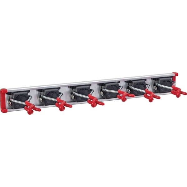 Bruns Gerätehalter Set mini Länge 0,5 m Halter 6 Aluminium / Kunststoff