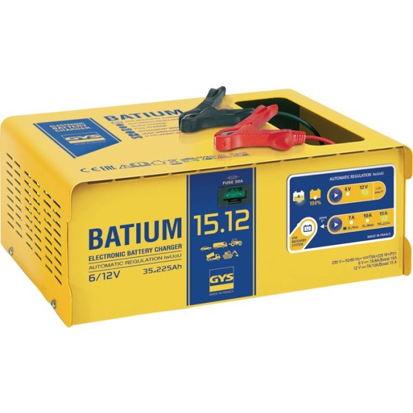 Batterieladegerät BATIUM 15-12 6/12 V effektiv:11/arithmetisch:7-10-15 A GYS