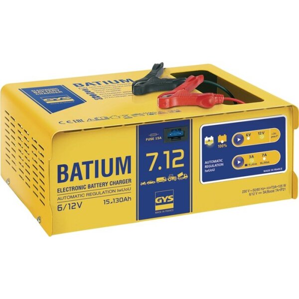 Gys Batterieladegerät BATIUM 7-12 6 / 12 V effektiv: 11 / arithmetisch: 3-7 A