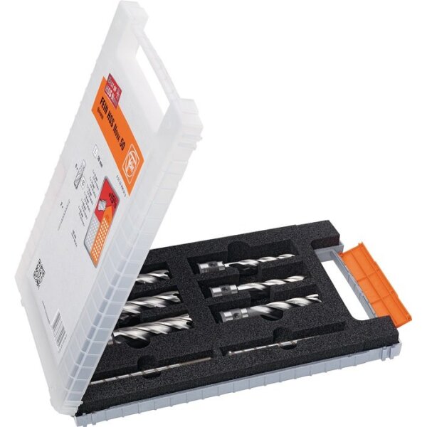 Fein Kernbohrersatz Best Of 8-teilig Ø 12-22 mm HSS Schnitttiefe 50 mm QuickIN