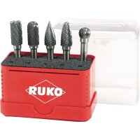 Ruko Frässtiftsatz Schaft-Ø 6 mm 5 teilig HM...