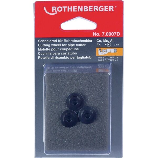 Rothenberger Ersatzschneidrad Schneidrad-Ø 3 - 42 mm Schnitttiefe 2,5 mm