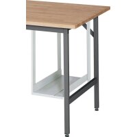 Rau PC-Halter H500xB150-230mm lichtgrau, RAL 7035 Stahlblech