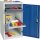 Stumpf Werkzeug-/Beistellschrank H1000xB500xT500 mm 2Schubl.,1Bd. lichtgrau/enzianblau