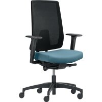 Dauphin Bürodrehstuhl mit Synchrontechnik wasserblau...