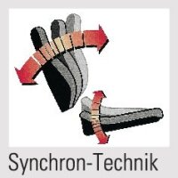 Trend office Bürodrehstuhl Mesh Armlehnen, breiten- und höhenverstellbar schwarz 410-520 mm mit Synchrontechnik Tragfähigkeit 110 kg