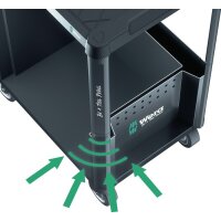 Wera Werkstattwagen 9700 Tool Rebel B785xT709xH1020mm 1000 kg 7 Schubladen 78-teilig