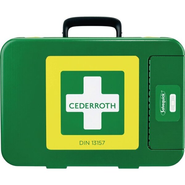 Cederroth Erste Hilfe Koffer First-Aid-Kits B300xH420xT118ca.mm grün